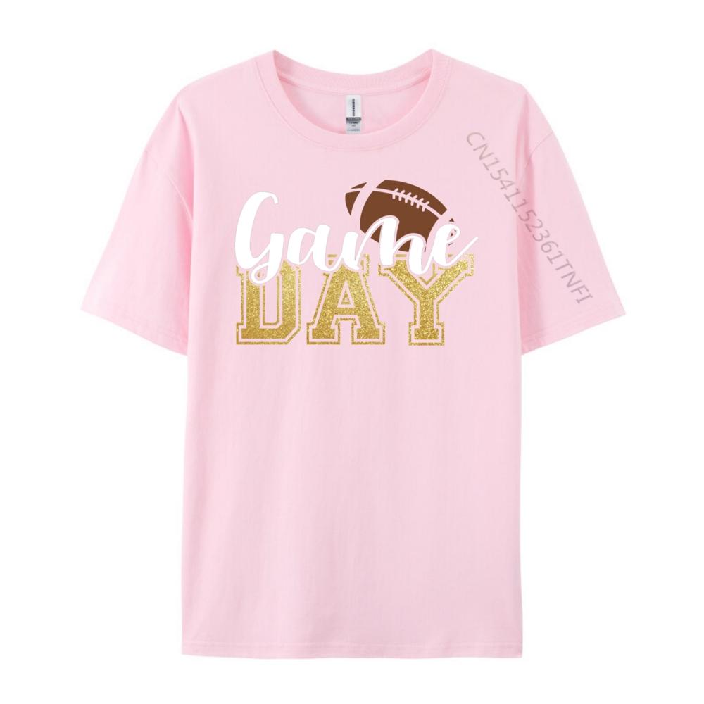 Football Game Day White T Shirt Men Christmas Tshirt Graphic Tee Original Mens TShirts Creative Classic