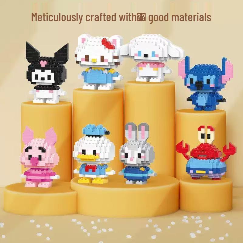 Tiny Berry Bear Nini Building Blocks - Educational Cartoon Figurine for Kids