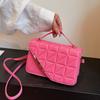 Stylish Ladies Quilted Pu Shoulder Bag Charming Small Crossbody Purse For Casual Travel