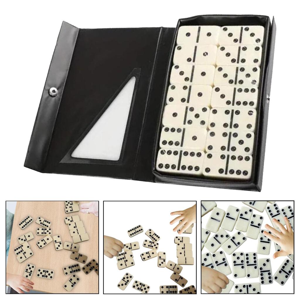 Double Six Domino Set Fun and Engaging Table Game Classic Board for Traveling