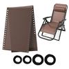 Folding Lounge Chair Black Teslin Mesh Replacement Fabric Wide Thickened Beach Nap Chair Accessories