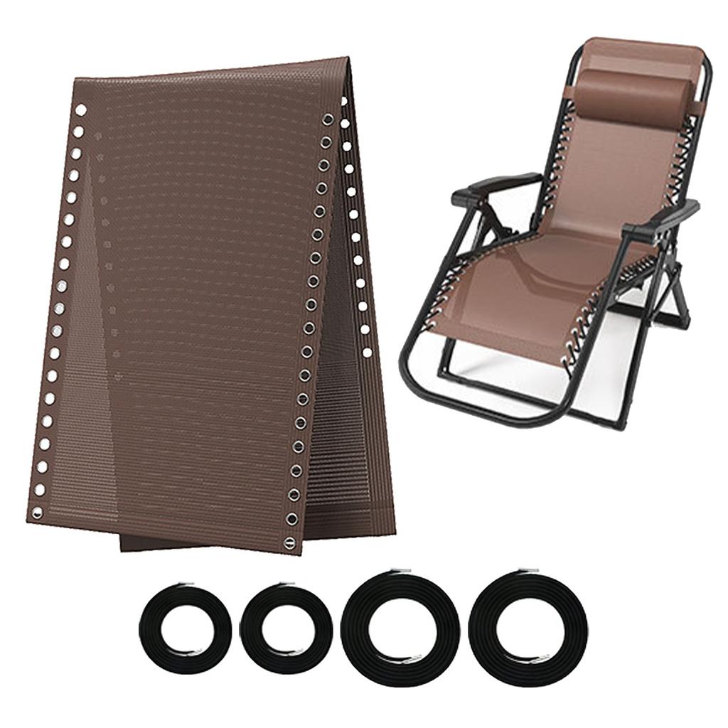 Folding Lounge Chair Black Teslin Mesh Replacement Fabric Wide Thickened Beach Nap Chair Accessories