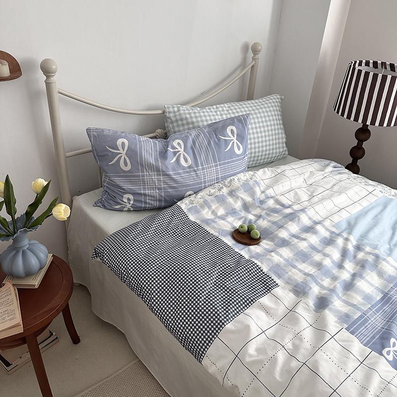 Spring Digital Printing And Dyeing Cotton Four-Piece Set - Haiyan Island 1.2M Bed Sheet Three-Piece Set, Sea