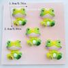 10Pcs New Models Colorful Cartoon Frog Series Resin Scrapbook DIY Jewelry Hairpin Headrope Decoration Crafts Diy Accessories