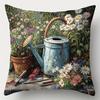 Charming Garden Scene PillowcasesLiving room sofa cushion cover, soft and comfortable, bedroom room decoration