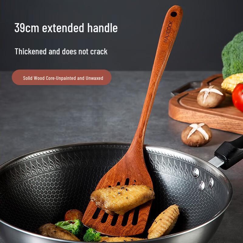 Meichu Ebony Wood Non-stick Frying Spatula