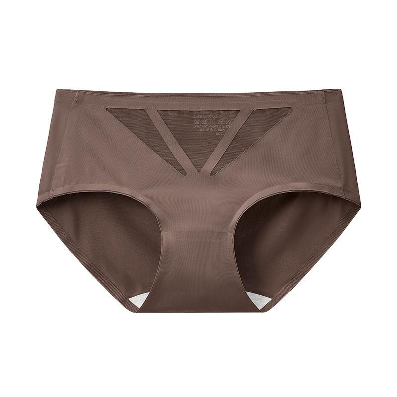 

Сексуальное нижнее белье для девочек летом, тонкие, дышащие, прозрачные, бесшовные, со средней талией, цельные, удобные и простые, треугольные трусики One Size