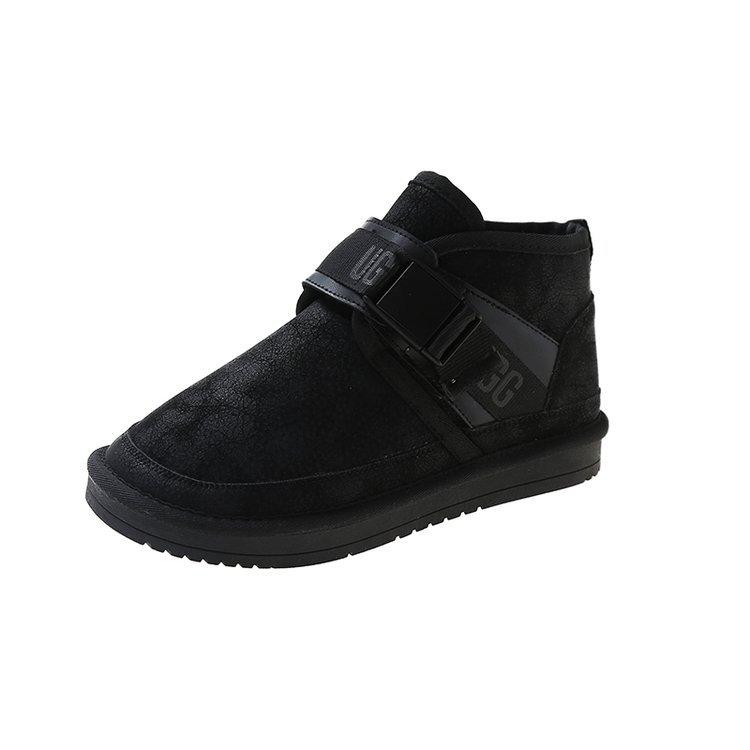 Northeast Snow Boots Men's and Women's 2025 New Winter Velvet Thickened Couple Warm Large Size Cotton Shoes Tooling Short Boots