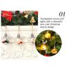 Christmas Baubles Balls with LED Light Hanging Pendant Christmas Tree Ornaments Home Hanging Ornament
