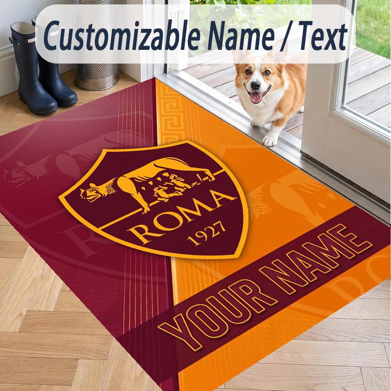 Custom Text Printed Rug AS Roma Non Slip Floor Carpet For Home Room Decor