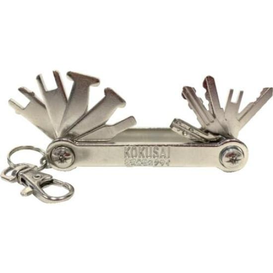 

Kokusai Panel Multi-Key 12+ for Distribution Boards and Panelboards, Compatible with 10 Types, Includes Hanging Ring, Carabiner, and Snap Hook,