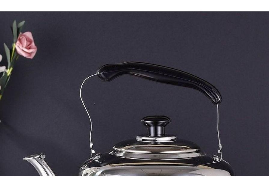 Pava Whistling de Acero Inoxidable 304 Extra Gruesa, Gran Capacidad, Compatible con Cocinas de Gas e Inducción para Uso Doméstico