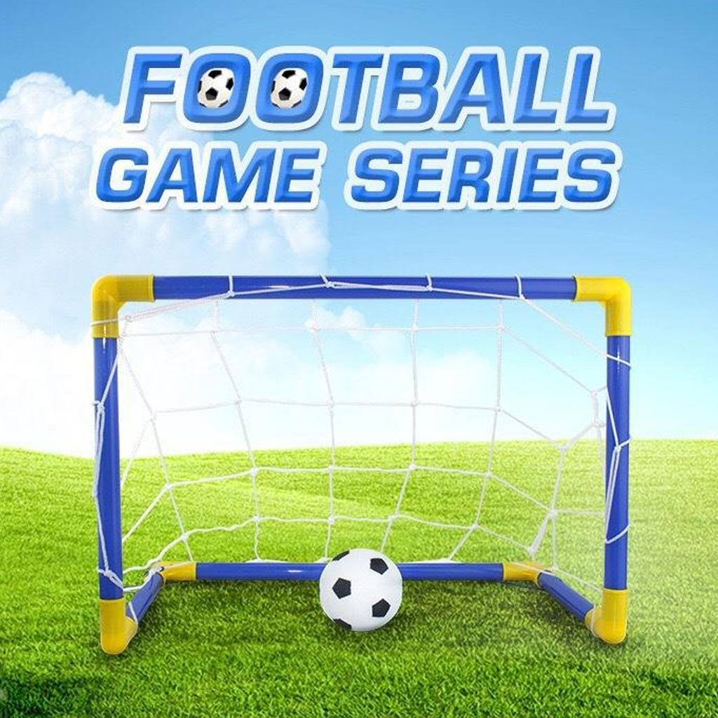 Indoor Outdoor Kids Mini Soccer Goal Set Kids Soccer Ball Goal Set with Net Pump