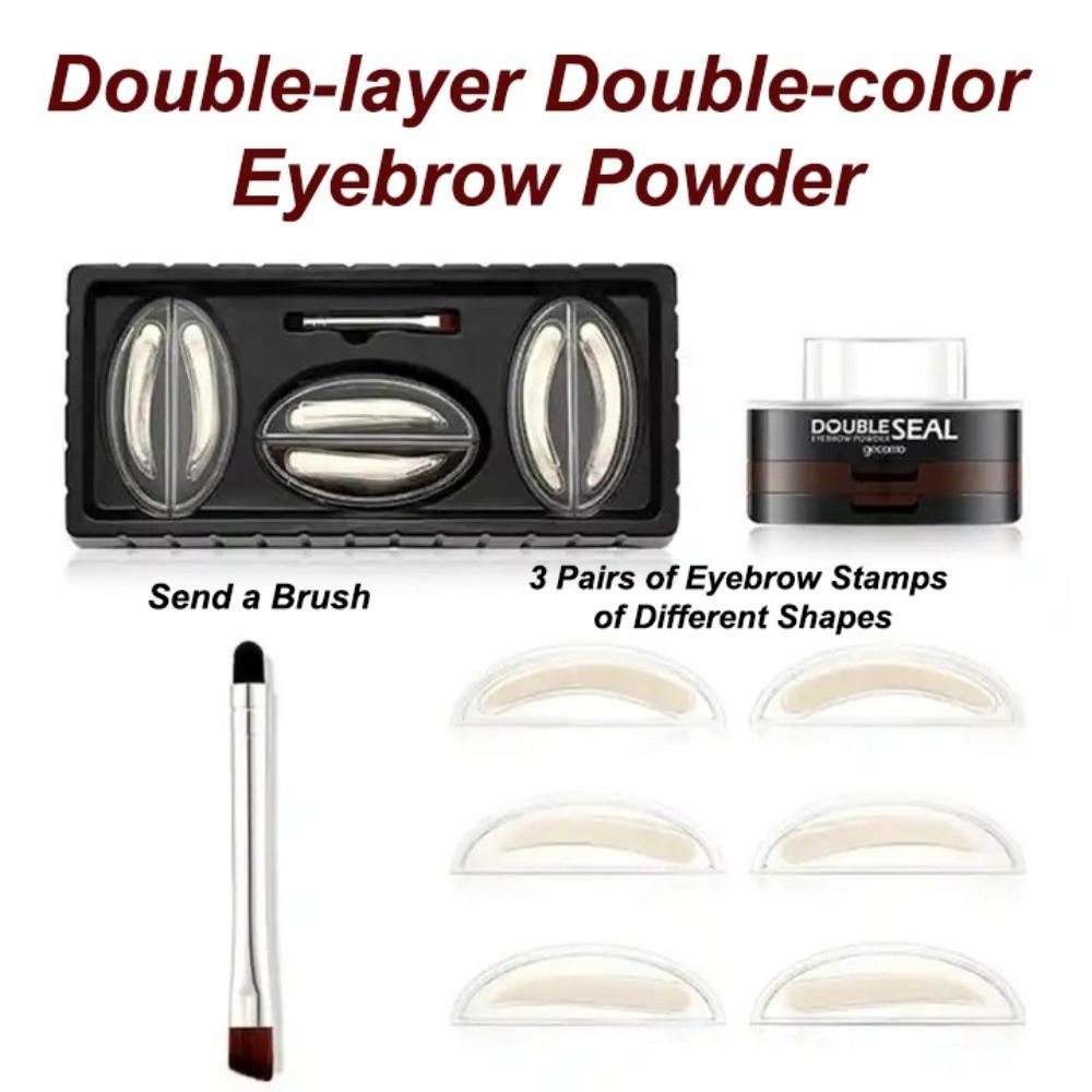 Perfect Shape 2 Colors Eyebrow Seal Stamp Quick Make Up Lazy Person Brow Stamps Girl