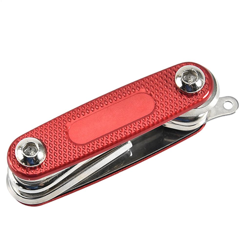 

Портативный инструмент для ремонта велосипеда, универсальный инструмент для ремонта велосипеда с заплаткой для ремонта шин, тормозов, цепей, аксессуаров красный