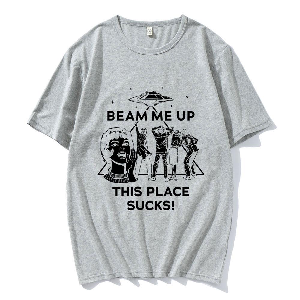 Телепортируй меня Это место отстой Эдди Мансон Демогоргон для Мужчин Женщин Повседневная Футболка Модная Удобная Хлопковая Майка S