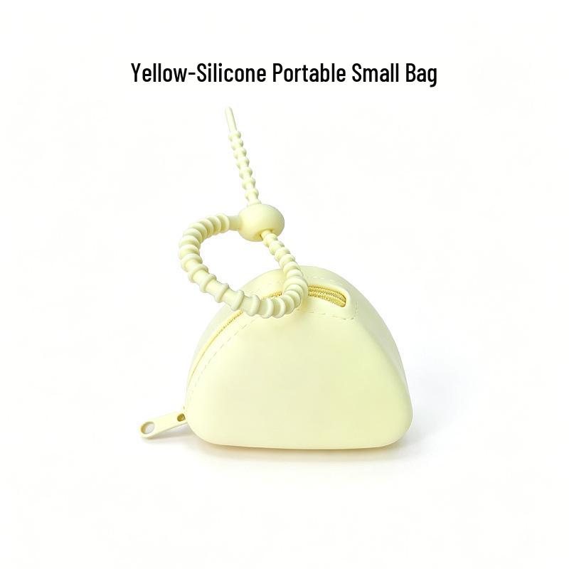 Silicone Macaron Zipper Coin and Cable Bag with Custom Logo In Various Styles