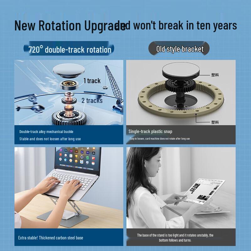 llano 720° Rotating Aluminum Alloy Laptop Stand