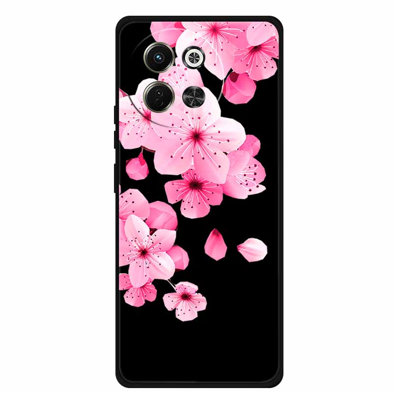 Black Silicone Case For Tecno Pova 6 Neo Spark 30 5G Back Cover Case Cartoon Soft TPU Coque For Tecno Camon 30S 30 S Pro Case
