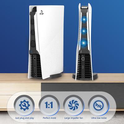 Für PS5 Konsolenlüfter Externer Lüfter 3 Leise Lüfter Vertikaler Kühlständer Für Playstation5