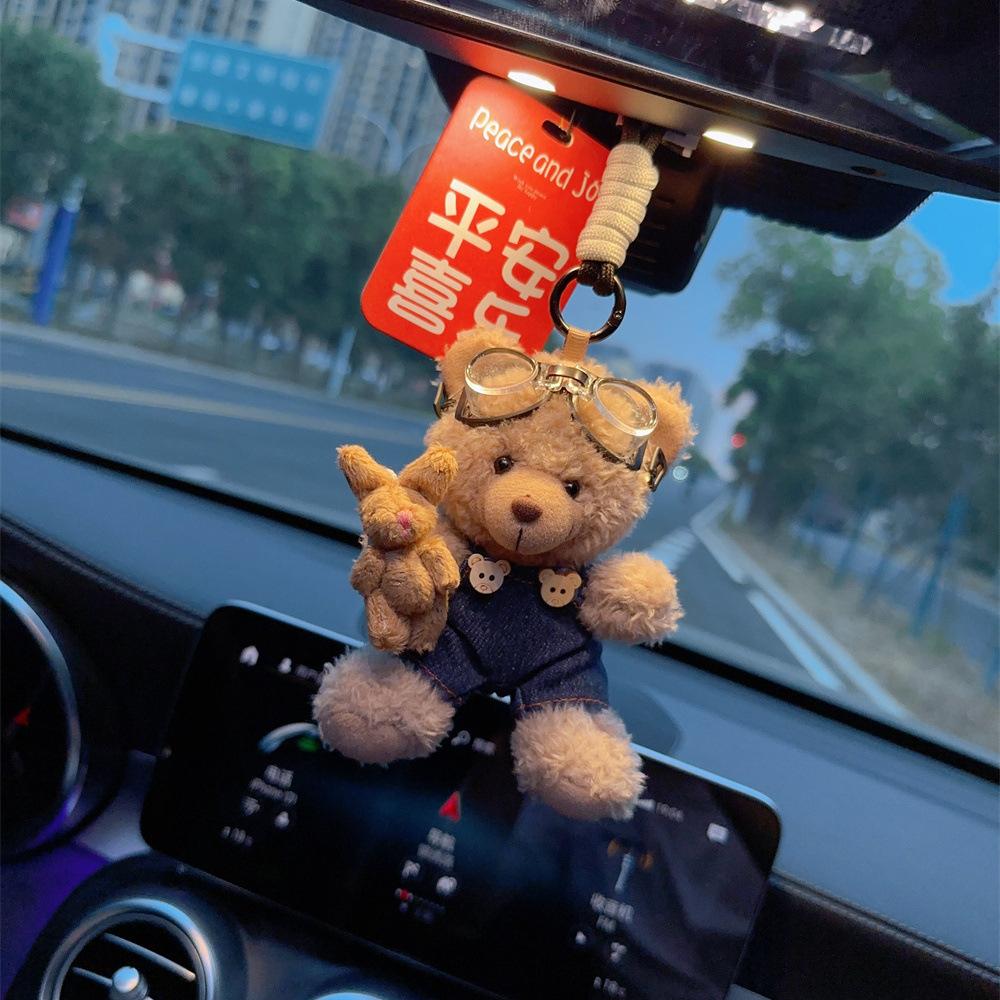 

Подвеска для автомобиля Креативный плюшевый медведь Милый Роскошный Высококлассный Подвеска-подвеска на зеркало заднего вида Автомобильный интерьер Муза