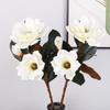 3D-Gefühl Baumwoll-Magnolienblüte Heimfotografie Dekoration Blume Weiches Hochzeitsornament Kunstblume