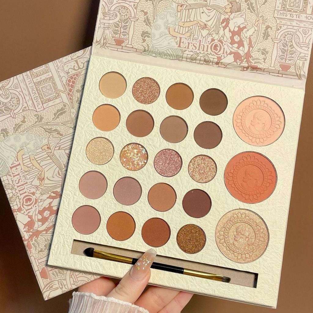 ErshiQi Unwavering Vow: 23-Color Eyeshadow, Blush, Contour & Highlighter Palette