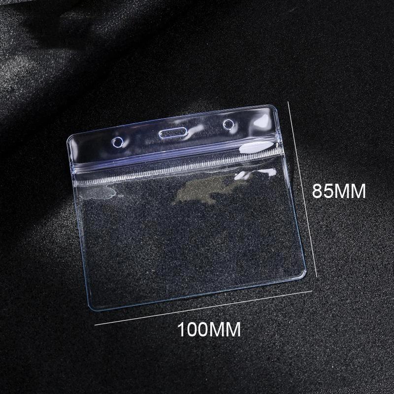 Waterproof Transparent Card Clip Plastic Protective Cover Bank Credit Card Protective Cover Identity Card Wallet