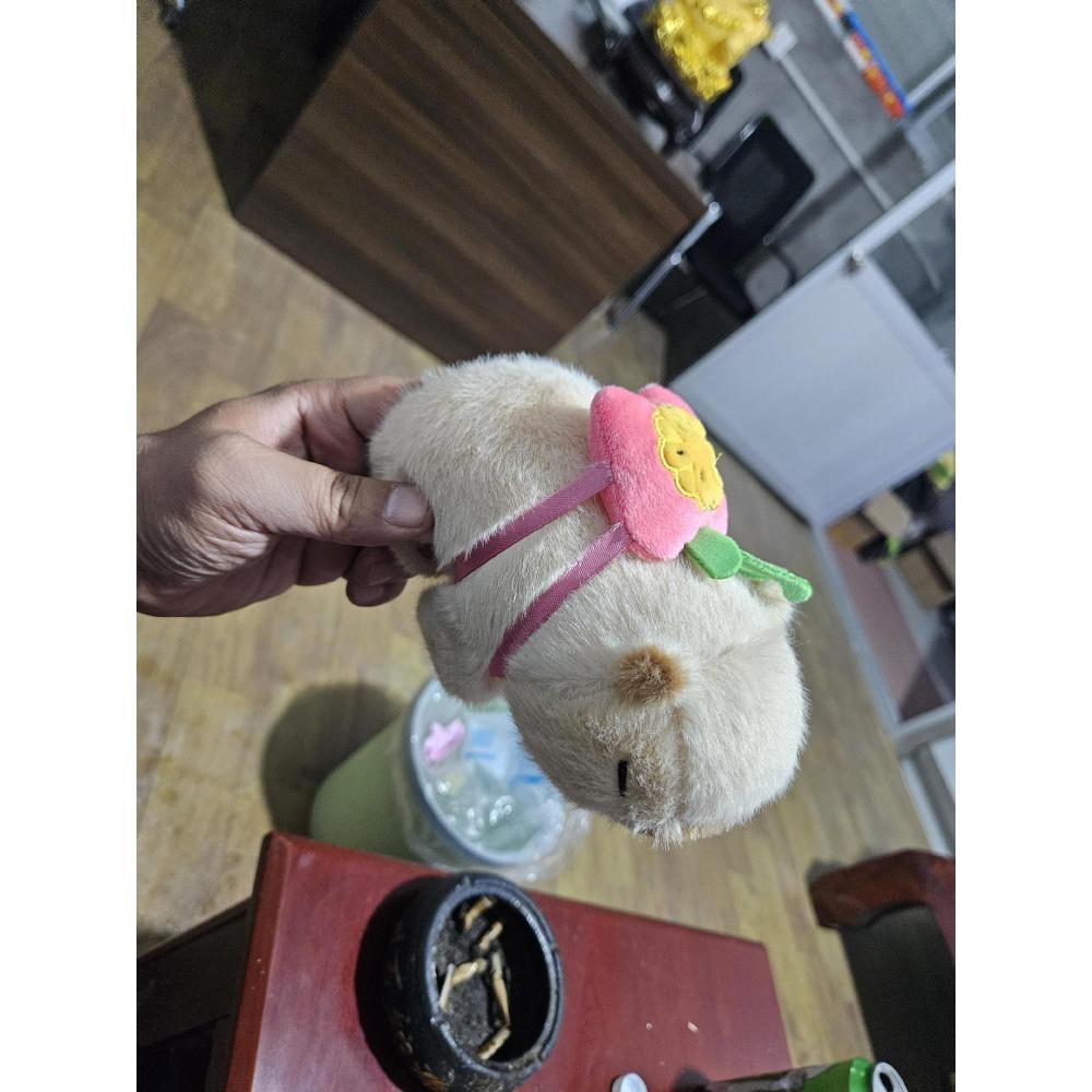 Neues Kapibara liegender Ring Armband Kapibara Knallring Plüschtier Puppe Handgelenkspuppe