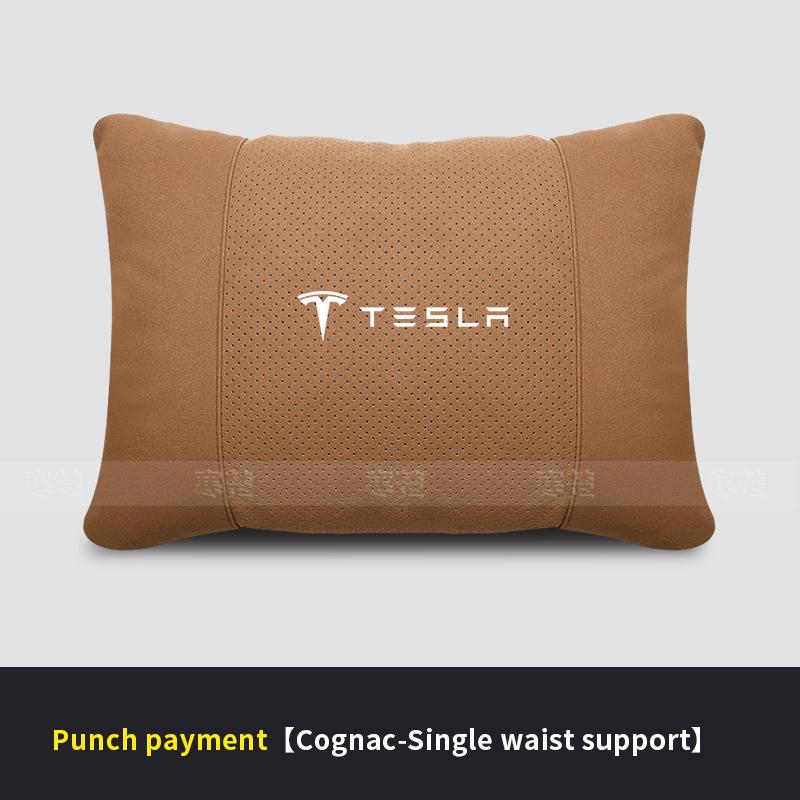 Car Headrest Neck Support Seat Lumbar cushion Breathable Soft Neck Pillow Waist pad For Tesla Model 3 Model Y Model S Model X