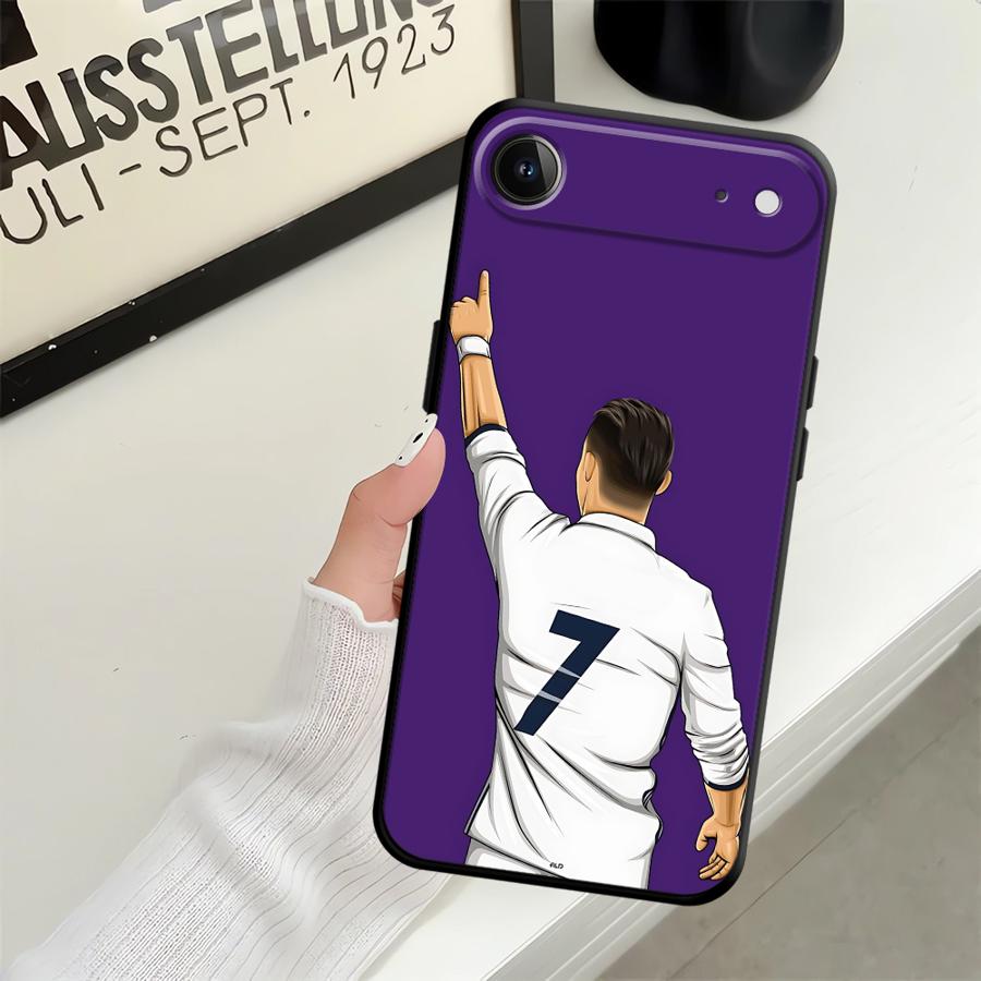 Football Sports Cool Case for iPhone 13 12 11 17 Pro Max 7 8 Air 15 16 14 Plus XS Max XR Black Soft Phone Cover