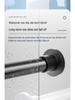 Telescopic Clothes Drying and Curtain Rod: For Bedroom, Bathroom, Wardrobe, Balcony, and Shower. Sturdy, Thickened Design Supports Heavy Garments.