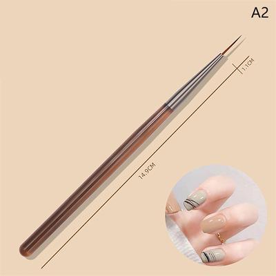 Nail Art Liner Brush Stripe Pattern Painting Brush Acrylic Uv Gel Extension Drawing Carving Pen Diy Manicure Tool Nail Brush