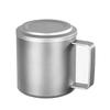 Pure Titanium Mug - Outdoor Camping Water Cup with Tea Strainer, Double-Layer Heat-Resistant Cup