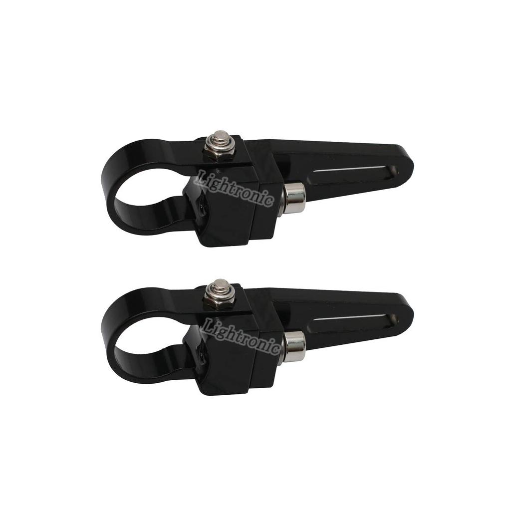 Lightronic Bicycle Bike Bar Mount Base Motorcycle Pipe Stays Fog Lamp Stays Set of