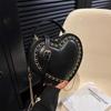 Chic Sweet Heart Crossbody Bags for Women JK Lolita Bag Solid Kawaii Shoulder Bag Office Lady Uniform PU Pack Bolso Mujer 2026