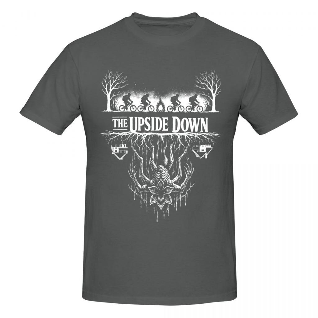 The Upside Down Retro T Shirts Graphic Y2k Summer Short Sleeve Unisexs Wounisex Tshirt Tops