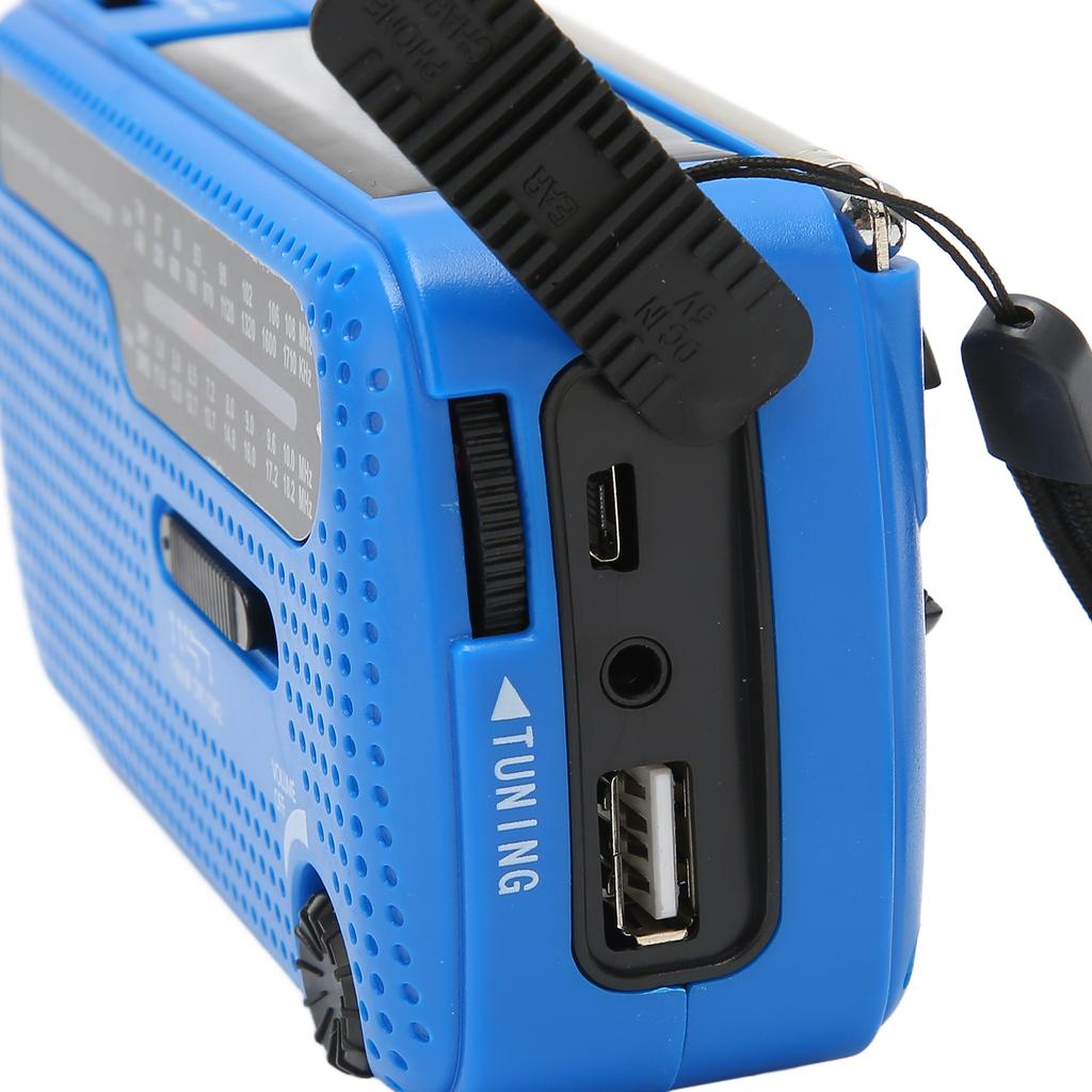 Hand Crank Solar Radio AM FM SW1 SW2 Camping LED Flashlight Multiband Camping Emergency Radio for Outdoor