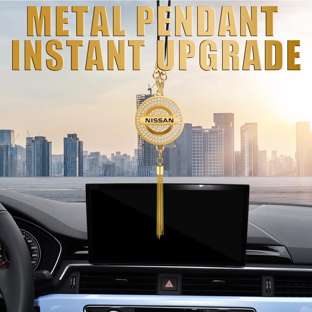 Hub Cap Car Interior Pendant Metal Pendant Rearview Mirror Pendant Gift For Nissan Nismo Xtrail Sentra Rogue Note Leaf Qashqai BMPQR1