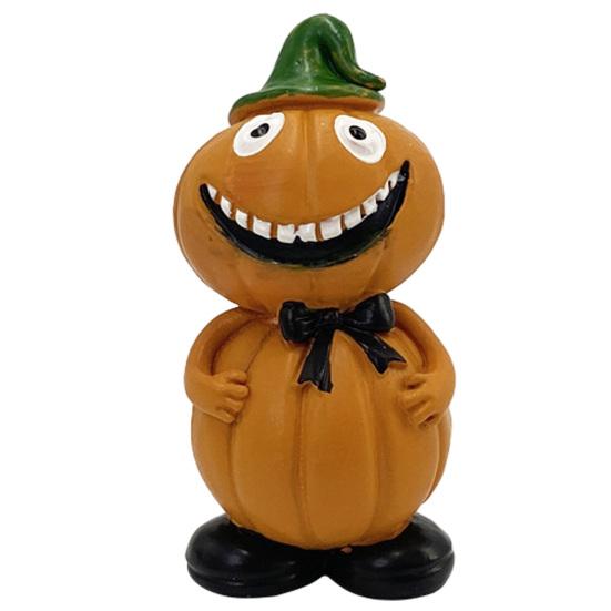 Hand-painted Pumpkin Figures Halloween Figure Ornaments, Hand-Painted Resin Decorations with Unique Cute Figurines Expressions, Figurine for