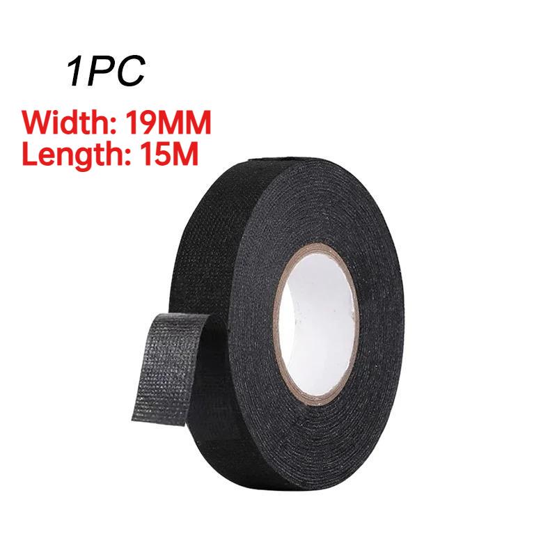 Black Fabric Cloth Electrical Tape Sound Absorbing Insulation Tape Heat Resistant Waterproof Automotive Wiring Harness Tape