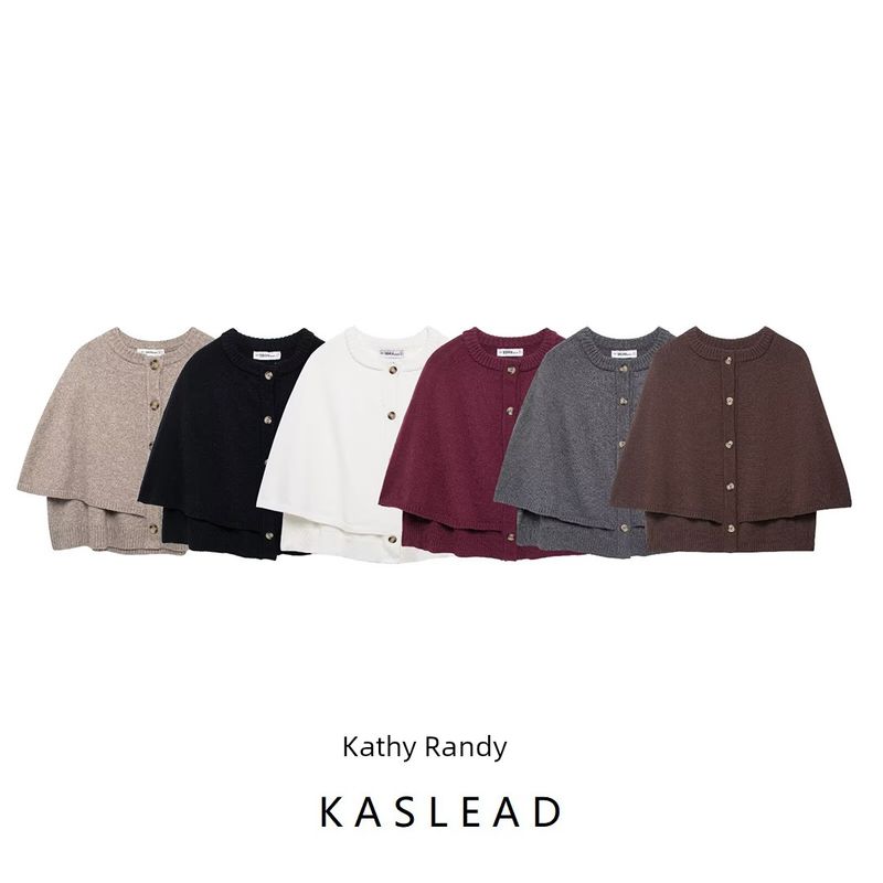 Kaslead New Arrival Women's Clothing Fashion Style Easiest for Match Casual Knitting Shawl Sweater 2488107