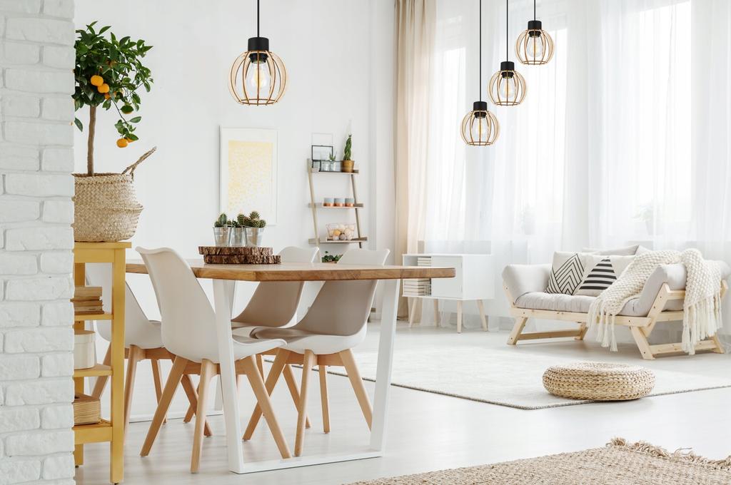 MODERN WOODEN LED CEILING HANGING LAMP