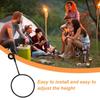 Outdoor Lamp Hook Hanger Pole Mount Hooks Black Pole Attachment Hanger Multi Camping Lights Hook/ Cup Holder/ Bowl Holder