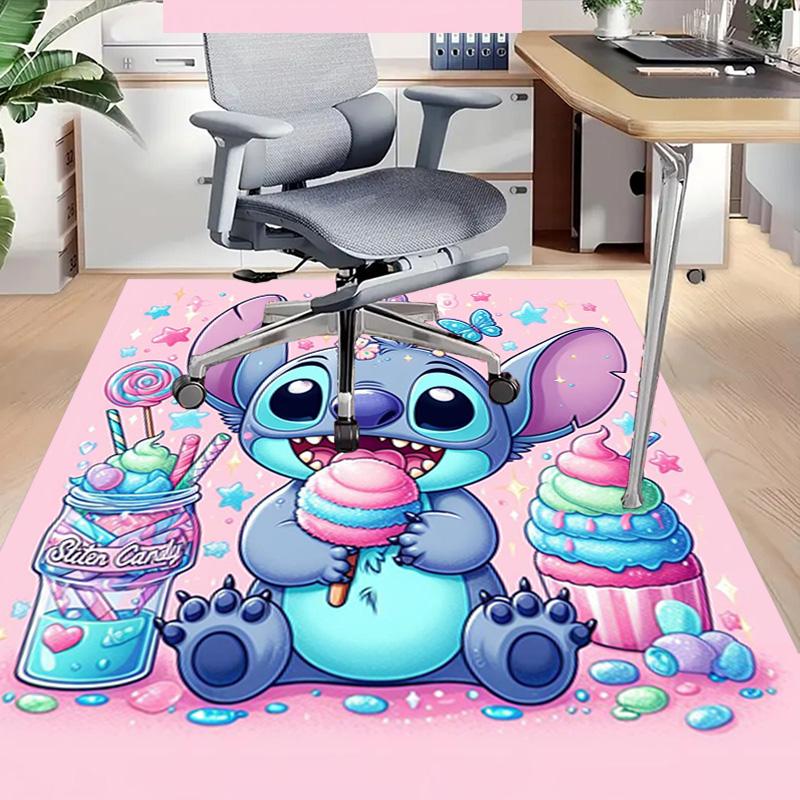 Stitch'S Sweet Fantasy Carpet For Playroom Bedroom Living Room Sofa Home Decorkids Game Area Rug Nonslip Floor Mat