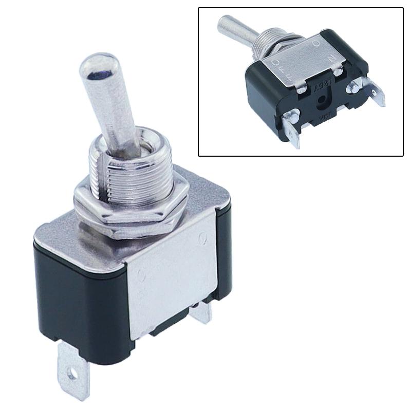 New Style KN3A-101 Toggle Switch Rocker Arm 2Pin 2Gear ON-OFF10A 125V/250V AC Cap Matching 12V 24V 48V 110V 220V Universal