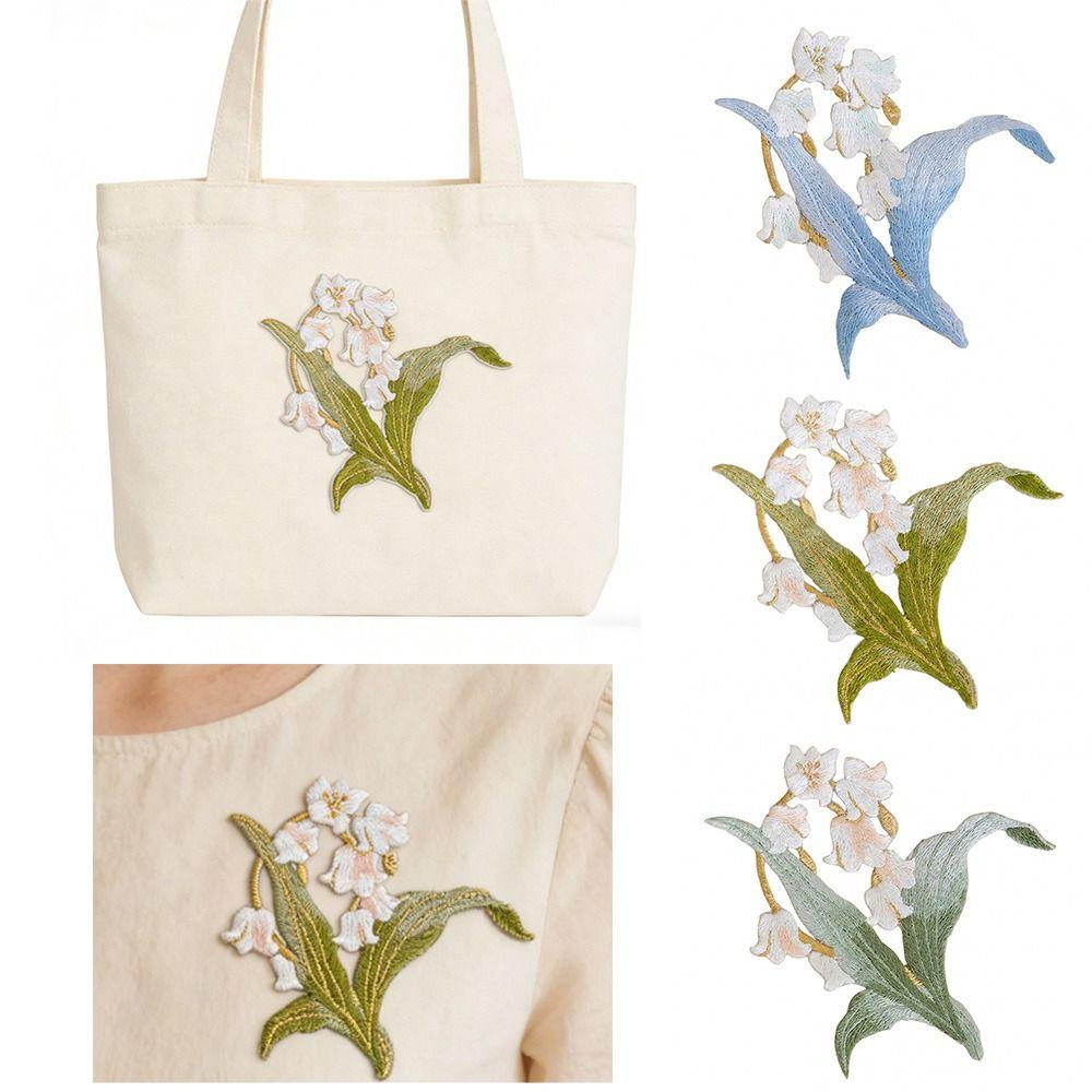 Delicate Orchid Embroidery Stickers DIY Decoration Clothes Decoration Clothes Cloth Stickers Craft Supplies Cloth Embroidery
