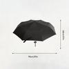 Creative Samurai Sword Umbrella, Ninja-Style 8-Rib Manual Folding Sword Umbrella, Black Anime-Themed Adult Folding Umbrella