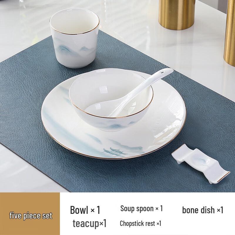 Elegant Chinese Ceramic Tableware Set