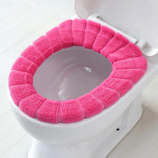 Toilet Seat Cover Comfortable Reusable Fiber Washable Toilet Seat Cushion for Bathroom